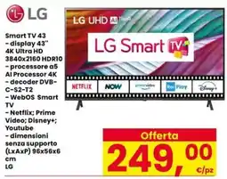 Eurospar LG Smart TV 43 offerta