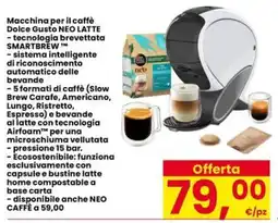 Eurospar Macchina per il caffè Dolce Gusto NEO LATTE offerta