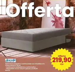Eurospar Materasso ortopedico matrimoniale Dormir offerta