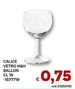 Vivo Supermercati Calice vetro H&H ballon offerta