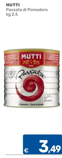 ARCA C+C cash and carry Mutti Passata di Pomodoro offerta