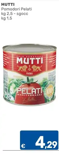 ARCA C+C cash and carry Mutti pomodori pelati offerta