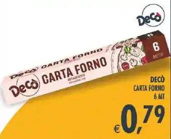 Decò carta forno