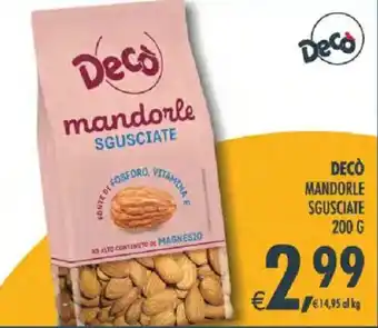 Decò mandorle sgusciate