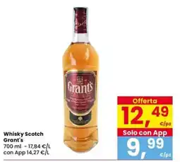 Eurospar Whisky Scotch Grant's offerta