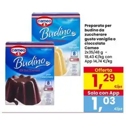 Eurospar Budino da zuccherare Cameo offerta