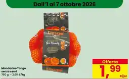 Eurospar Mandarino Tango senza semi offerta