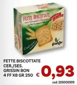 Vivo Supermercati Fette biscottate grissin bon offerta