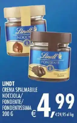 Deco Iperstore Lindt crema spalmabile fondente offerta