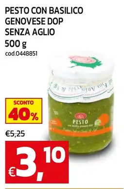 C+C maxigross Pesto con basilico genovese dop senza aglio offerta