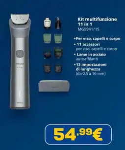 Euronics Kit multifunzione 11 in 1 Philips offerta