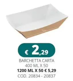 Altasfera Barchetta carta offerta