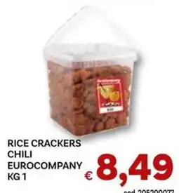 Vivo Supermercati Rice Crackers Chili Eurocompany offerta