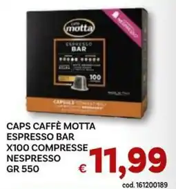 Vivo Supermercati Caps Caffè Motta Espresso Bar offerta
