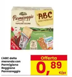 Eurospar L'ABC della merenda con Parmigiano Reggiano Parmareggio offerta