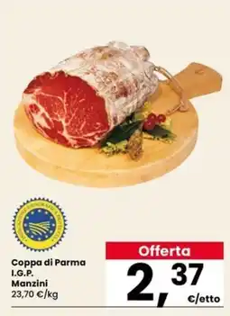 Eurospar Coppa di Parma I.G.P. Manzini offerta