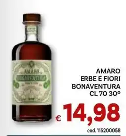 Vivo Supermercati Amaro erbe e fiori bonaventura offerta