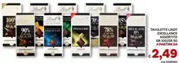 Vivo Supermercati Tavolette Lindt Excellence assortito offerta