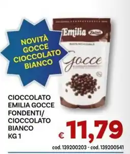 Vivo Supermercati Cioccolato Emilia Gocce Fondenti/Cioccolato Bianco offerta