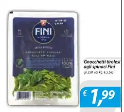 DiMeglio Gnocchetti tirolese agli spinaci Fini offerta
