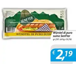 DiMeglio Würstel di puro suino SenFter offerta