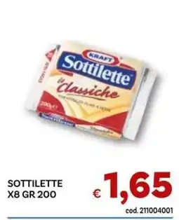Vivo Supermercati Sottilette classiche Kraft offerta