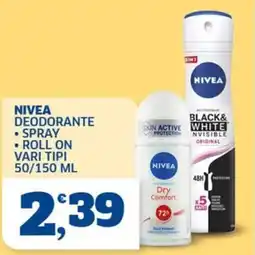 Sigma Nivea deodorante offerta