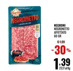 Gecop Negroni Negronetto affettato offerta