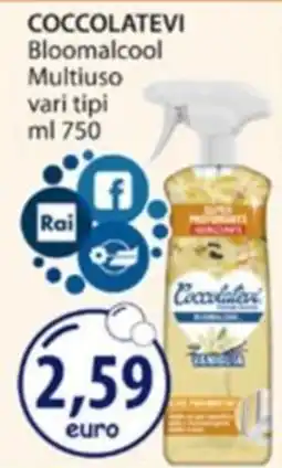 Acqua & Sapone Coccolatevi Bloomalcool Multiuso offerta