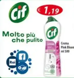 Acqua & Sapone Cif Crema Pink Bloom offerta