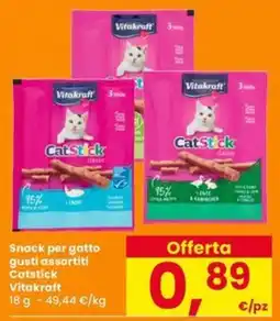 Eurospar Snack per gatto Catstick Vitakraft offerta