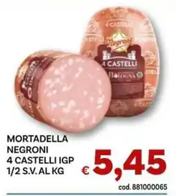 Vivo Supermercati Mortadella Negroni 4 Castelli IGP offerta