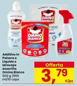 Eurospar Additivo in Polvere o Liquido o Idrocaps assortito Omino Bianco offerta