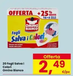 Eurospar Fogli Salva i Colori Omino Bianco offerta