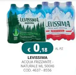 Altasfera Levissima acqua frizzante naturale offerta