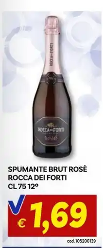 Vivo Supermercati Spumante brut rosè Rocca dei Forti offerta