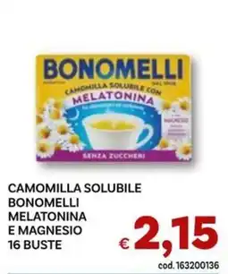 Vivo Supermercati Camomilla solubile Bonomelli con melatonina e magnesio offerta