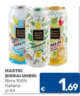 C+C Cash and Carry Mastri Birrai Umbri Birra 100% Italiana offerta