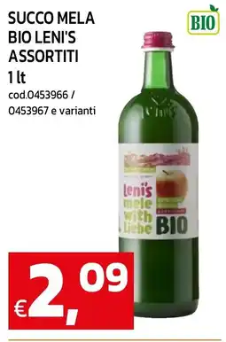C+C maxigross Succo mela bio leni's assortiti offerta