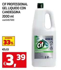 C+C maxigross Cif Professional gel liquido con candeggina offerta