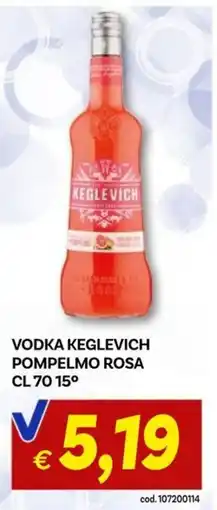 Vivo Supermercati Vodka Keglevich pompelemo rosa offerta