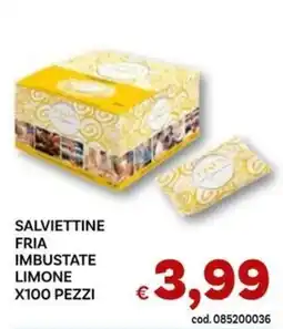Vivo Supermercati Salviettine fria imbustate limone offerta