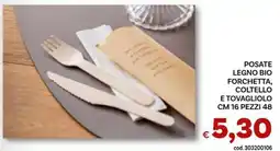 Vivo Supermercati Posate legno bio offerta