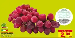 Interspar Kernlose rote Trauben Uva rossa senza semi Passo Dopo Passo Despar offerta