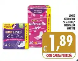 Deco Iperstore Lines assorbenti seta ultra/intervallo offerta