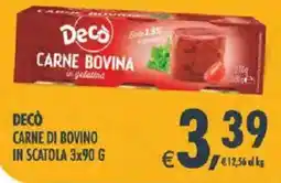 Deco Iperstore Decò carne di bovino in scatola offerta