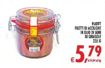 Deco Iperstore Flott filetti di acciughe in olio di semi di girasole offerta