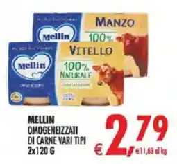 Deco Iperstore Mellin omogeneizzati di carne vari tipi offerta