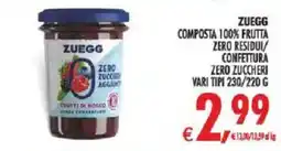 Deco Iperstore Zuegg composta 100% frutta offerta