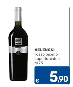 C+C Cash and Carry Velenosi rosso piceno superiore doc offerta
